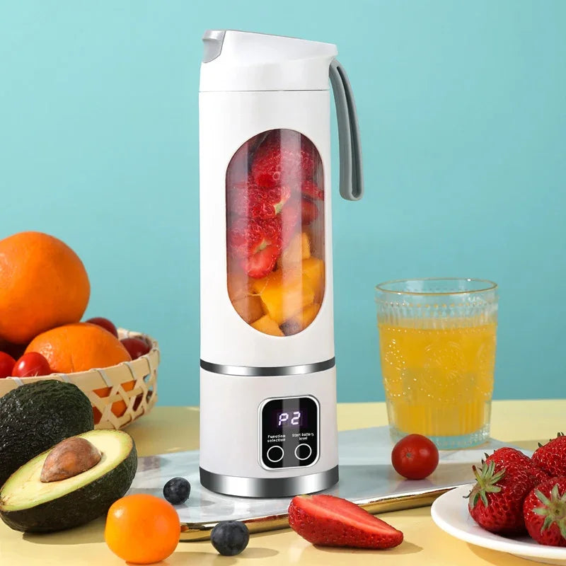 BlendGo Portable Smoothie Blender | 10-Blade USB Rechargeable Juicer