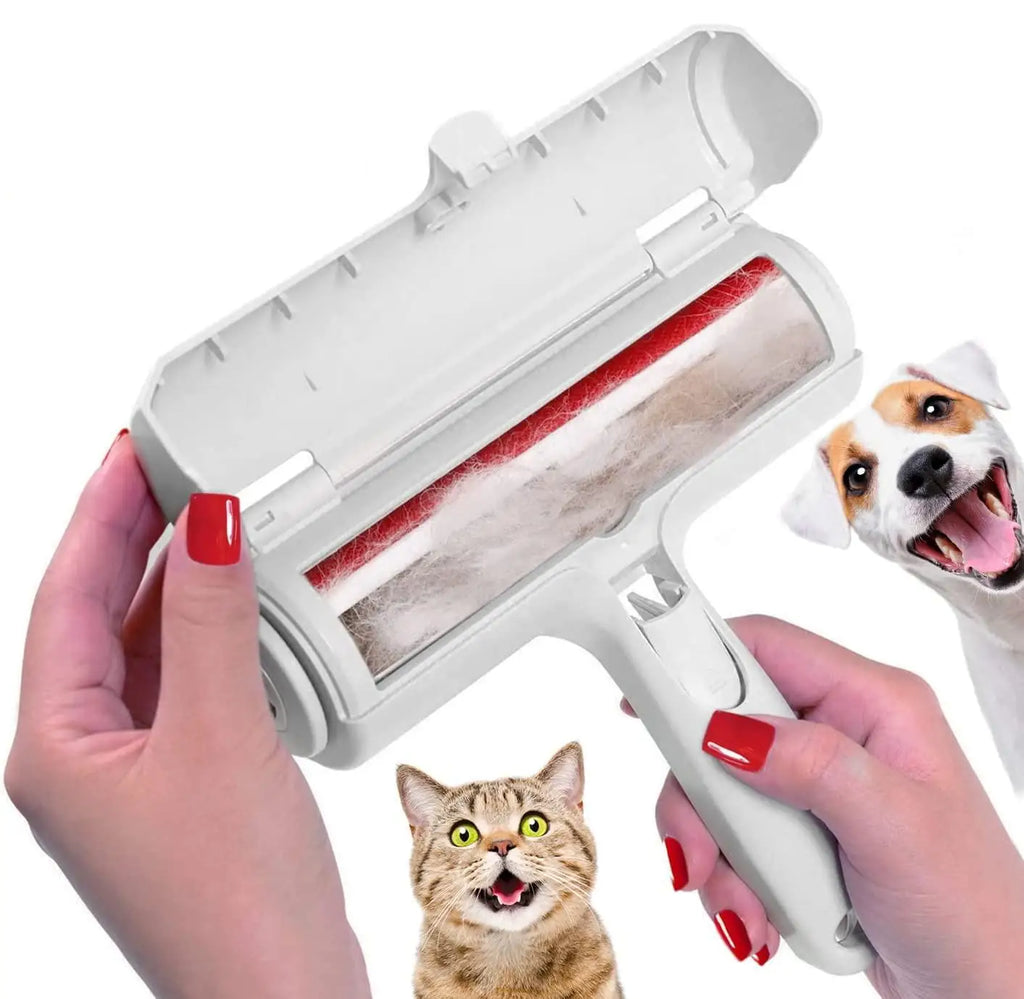 Pet Hair Remover with Self-Cleaning Base